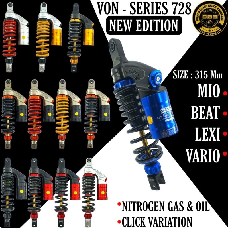 Shock Mio tabung/Shok mio tabung/Shock vario tabung/Shok vario tabung atas DBS tipe 728 Original