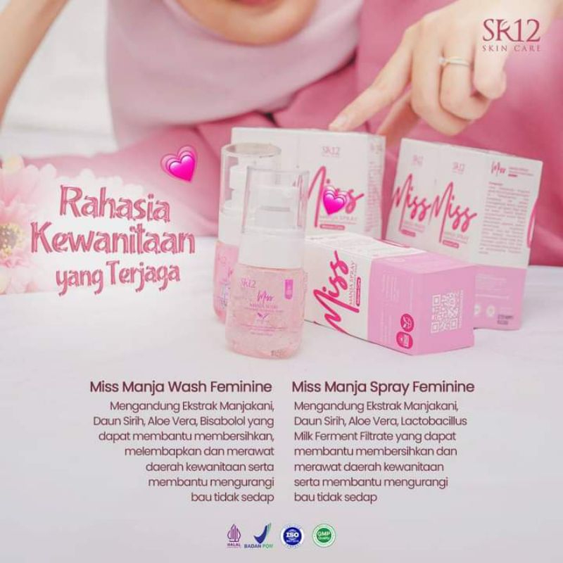 MISS MANJA SR12/ Paket Miss manja/ Manja Spray/Manja Wash