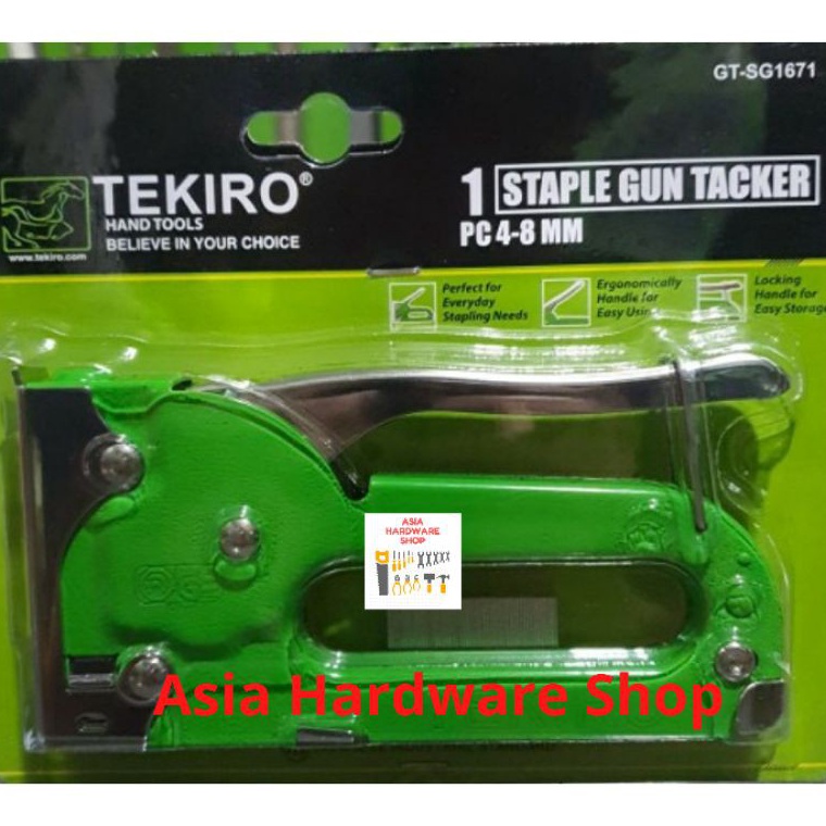 

KODE A8S6 TEKIRO Staples Tembak Jok 4 8 mm Staple Gun Tacker Alat Tembak Hekter Jok