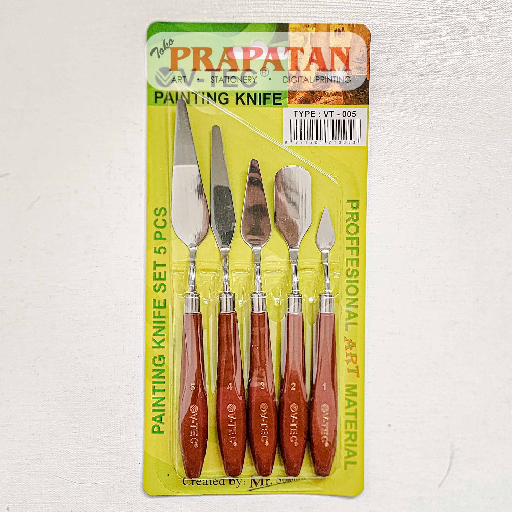 

KODE S8G4 VTEC Painting Knife Set VT5 Pisau Palet Set