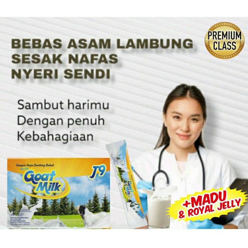 

J9 Goat Milk Susu Kambing Etawa Premium Plus Royaljely dan Stevia