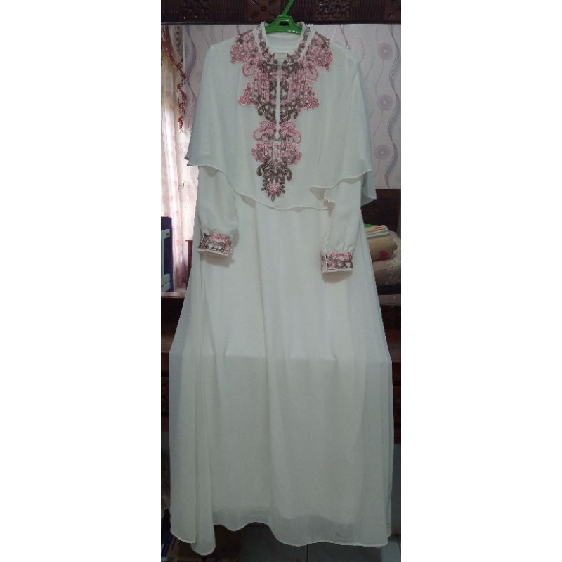 GAMIS PUTIH PREMIUM ATASAN KALONG (WITH INNER)