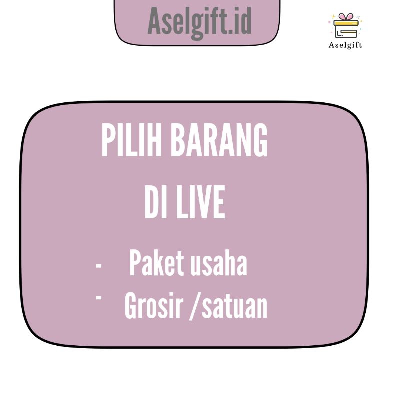 

NOTA PILIH BRG DI LIVE 10k-40k