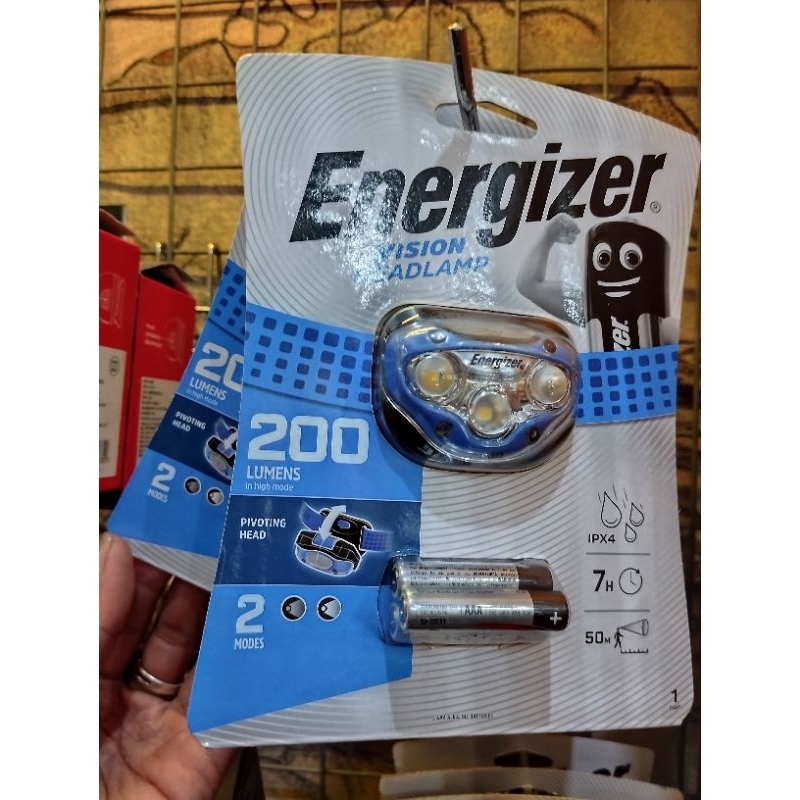 HEADLAMP ENERGIZER 200 LUMENS