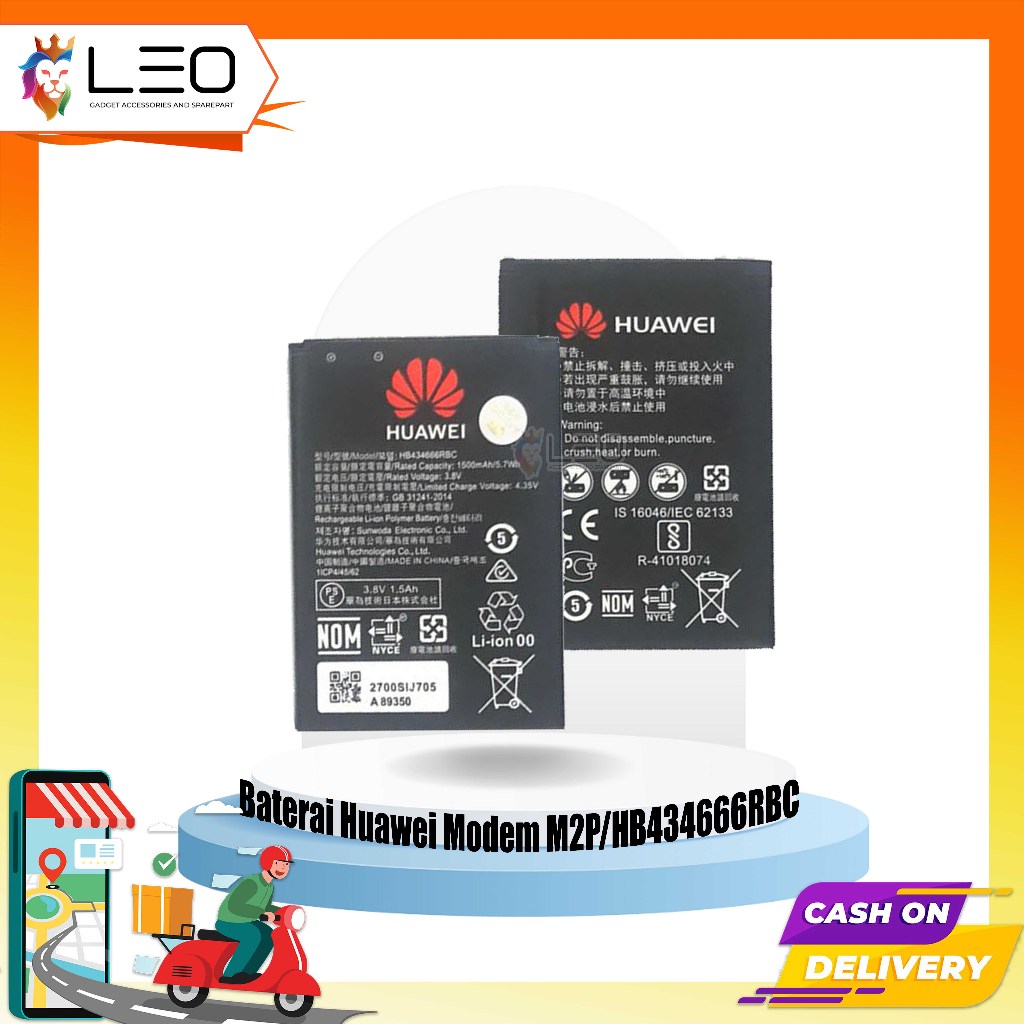 Baterai Huawei Modem M2P/HB434666RBC Ori 100% (VV)