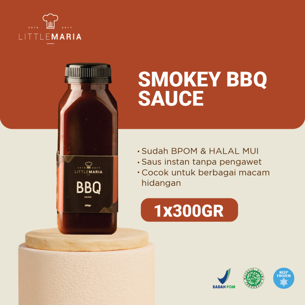 

LittleMaria Smokey BBQ Sauce 300g (Dipping, Marinade, Topping)