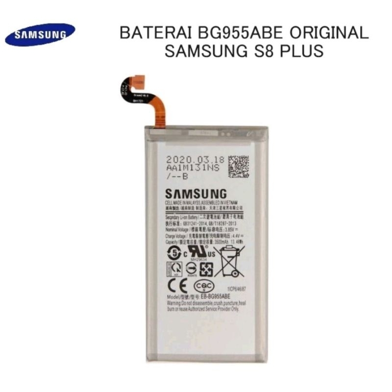 Baterai Ssmsung S8 plus/S8+ EB-BG 954SBE ORI