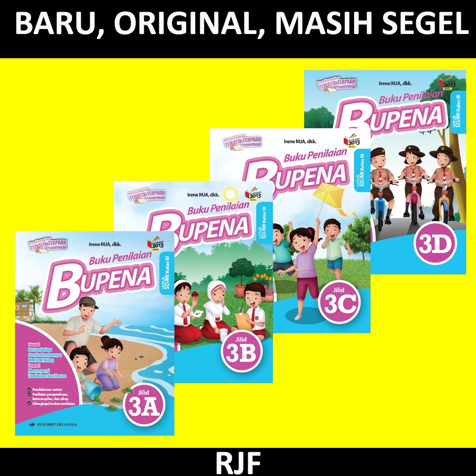 KODE I4E7 BUPENA SD  KLS 3 A B C D BUKU PENILAIANK31N PLUS KUNCI JAWABAN