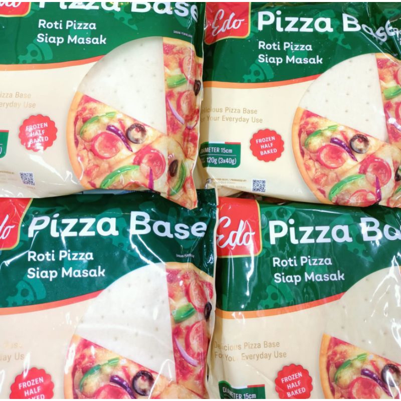 

EDO PIZZA BASE INSTANT // PIZZA DOUGH 15CM ISI 3PCS