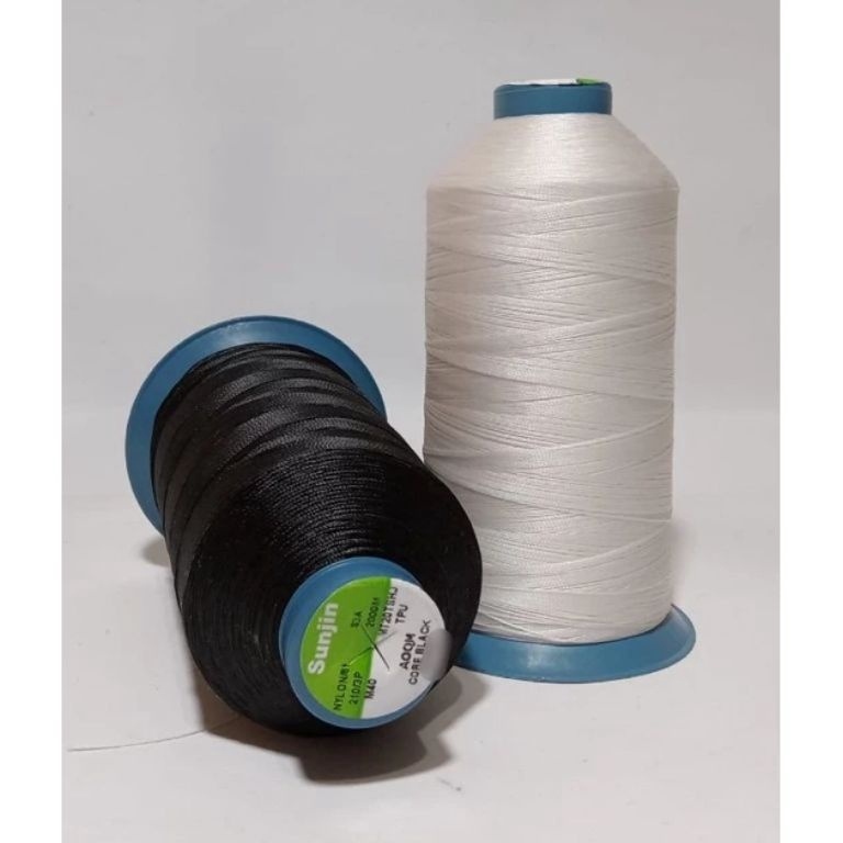 KODE R83S Benang Jahit Nylon Sunjin M4 213 M3 283 HITAM DAN PUTIH