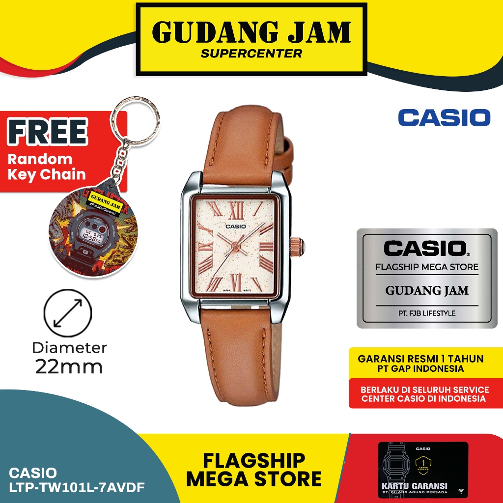 Jam Tangan Casio LTP-TW101L-7AVDF LTP-TW101L LTP-TW101 LTPTW101L