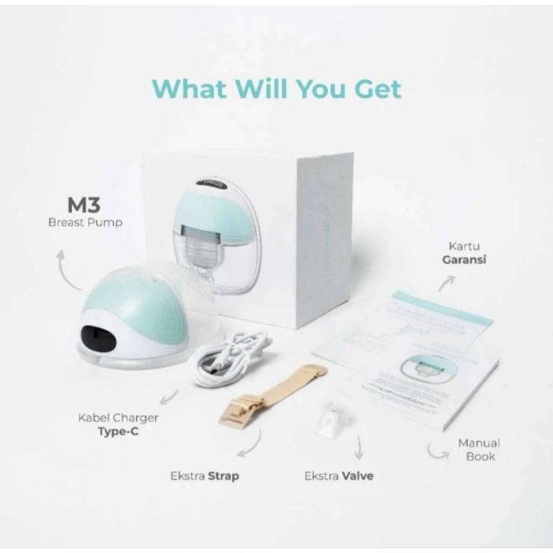 

Piscoklegit_ Mooimom Handsfree Eletric Breast Pump M3 - Pompa Asi Elektrik