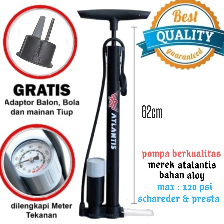 Pompa Angin/Pompa Ban /Sepeda Motor ATLANTIS ORIGINAL