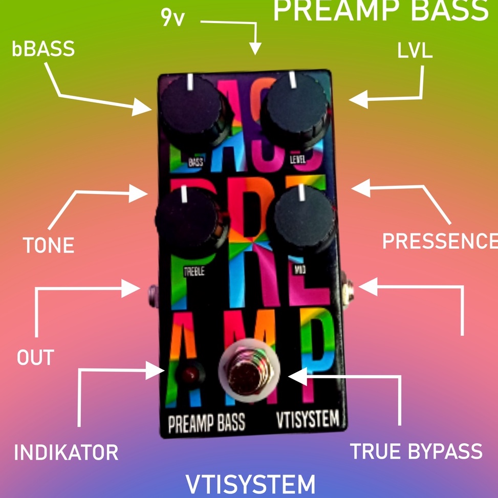 KODE Q75X Efek Bass Preamp  Preamp Bass Termurah Premium VTISYSTEM