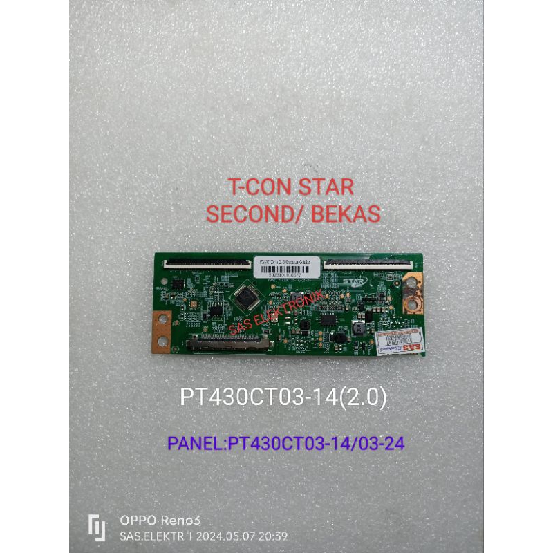 T-CON TCON LOGIC STAR TV LED POLYTRON 43 INCH PT430CT03-14 (2.0)