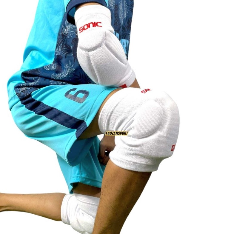 Kneepad dan elbow sonic knee pad elbow pad sonic Pelindung lutut dan siku kiper futsal ART G9C5