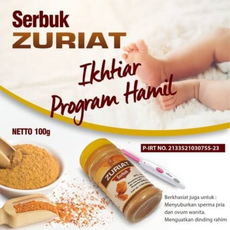 

Serbuk Zuriat Bubuk Zuriat Original Promil Kemasan 100 gram