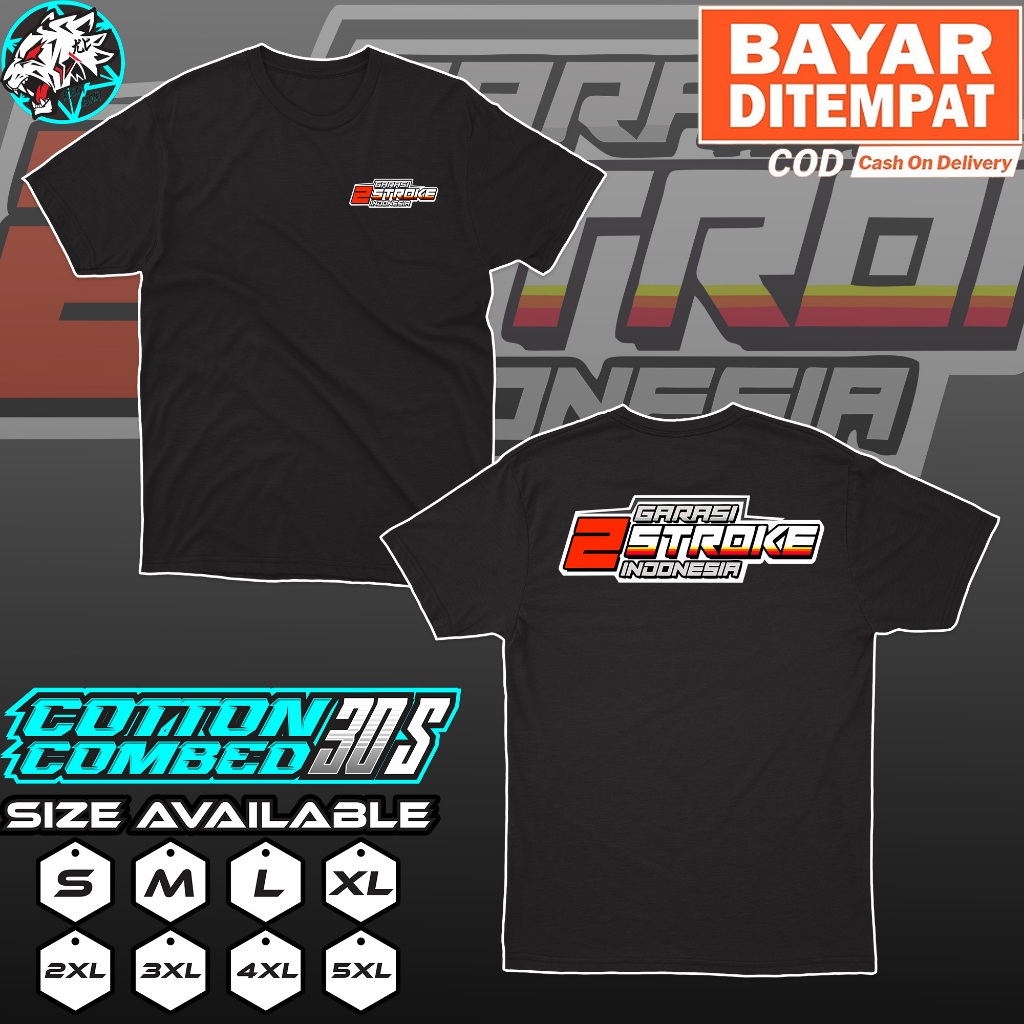 KAOS BAJU 2 STROKE INDONESIA BIG SIZE JUMBO