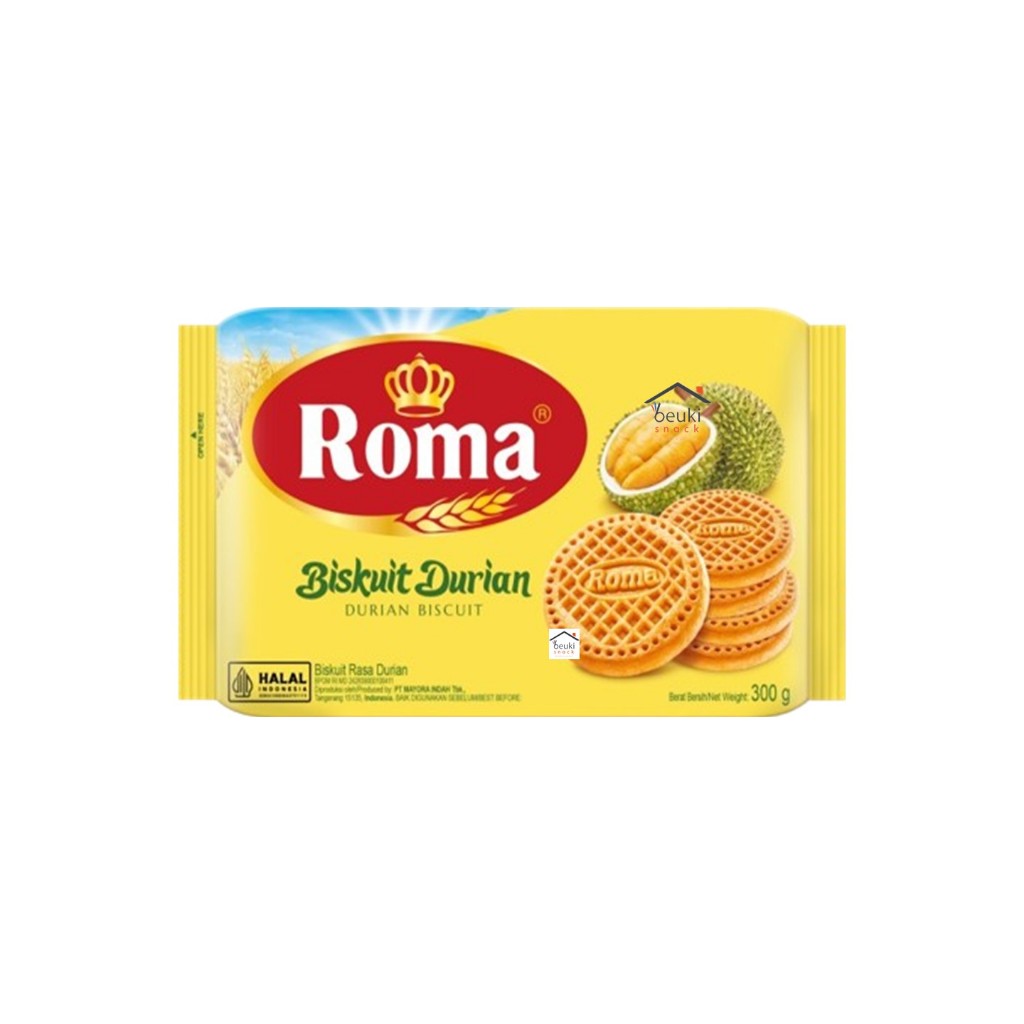 

Roma Biskuit Durian Kue Renyah dan Gurih Rasa Durian dari Mayora