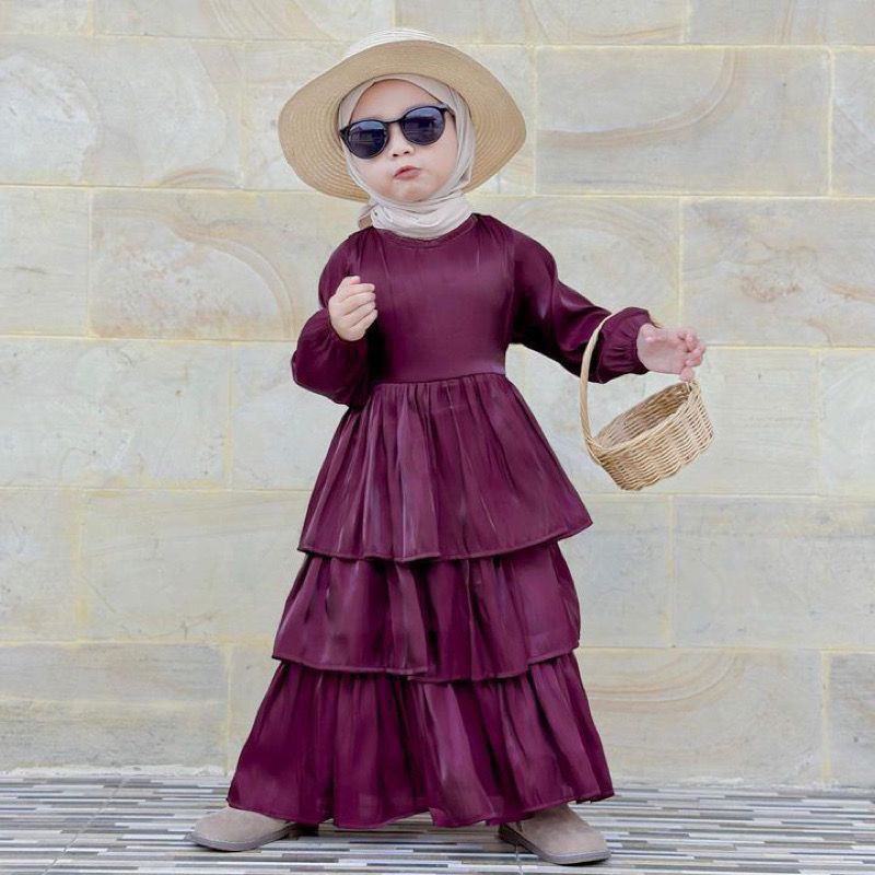 TERBARU Gamis Ruffle Crandeza Anak | Gamis anak | Gamis Cradenza | Gamis Ruffle Anak