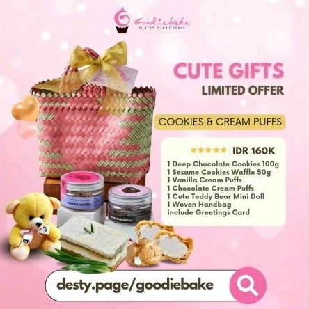 

Goodiebake Cute Gifts - Cookies & Cream Puffs