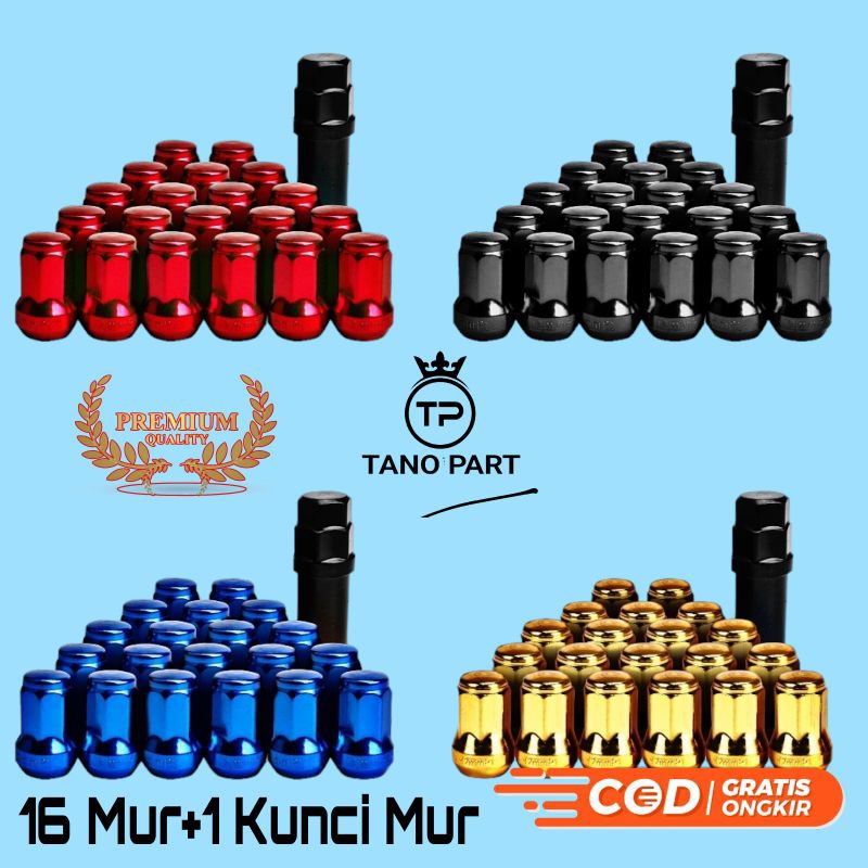 JCK Mur Roda Racing Baut Lugnut Anti Maling Mobil Timor