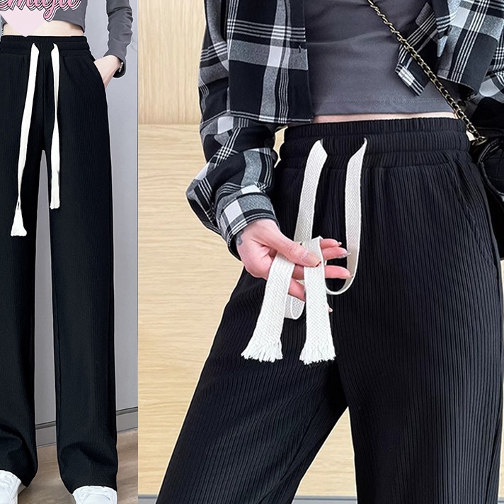 STAR Celana training wanita celana olahraga wanita celana training wanita korea Celana Es Sutra Ping