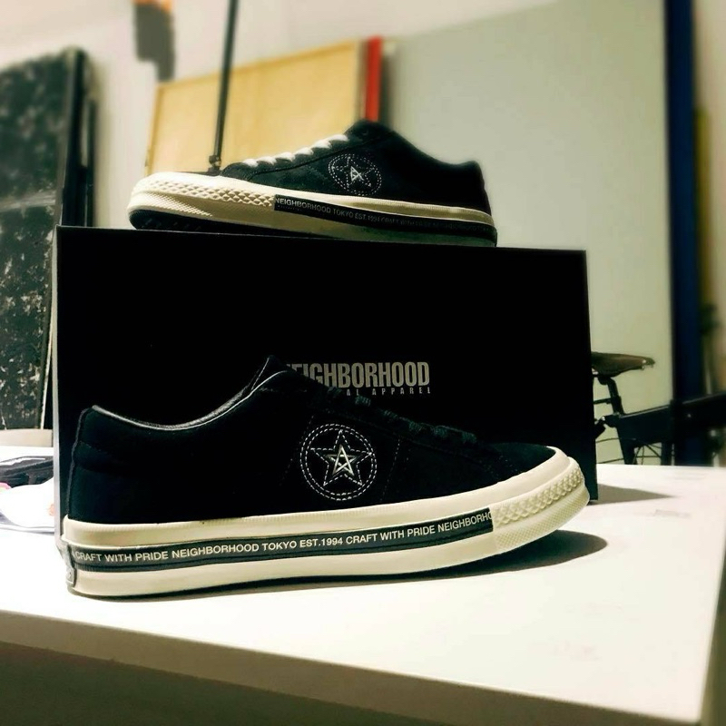 CONVERSE x NEIGHBORHOOD One Star 74 Ox Black/White - Authentic.