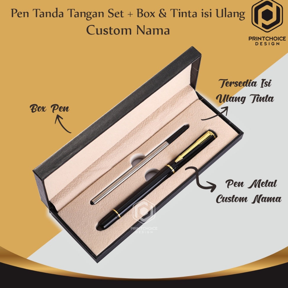 

ART M38H Pen Metal Custom Set Box Refill Tinta Set Free Grafir Nama Logo Perusahaan Satuan Ekslusif