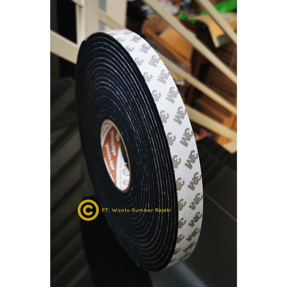 

ART G57H Single tape 3M hitam Uk 24mm x 5 meter tebal 5mm