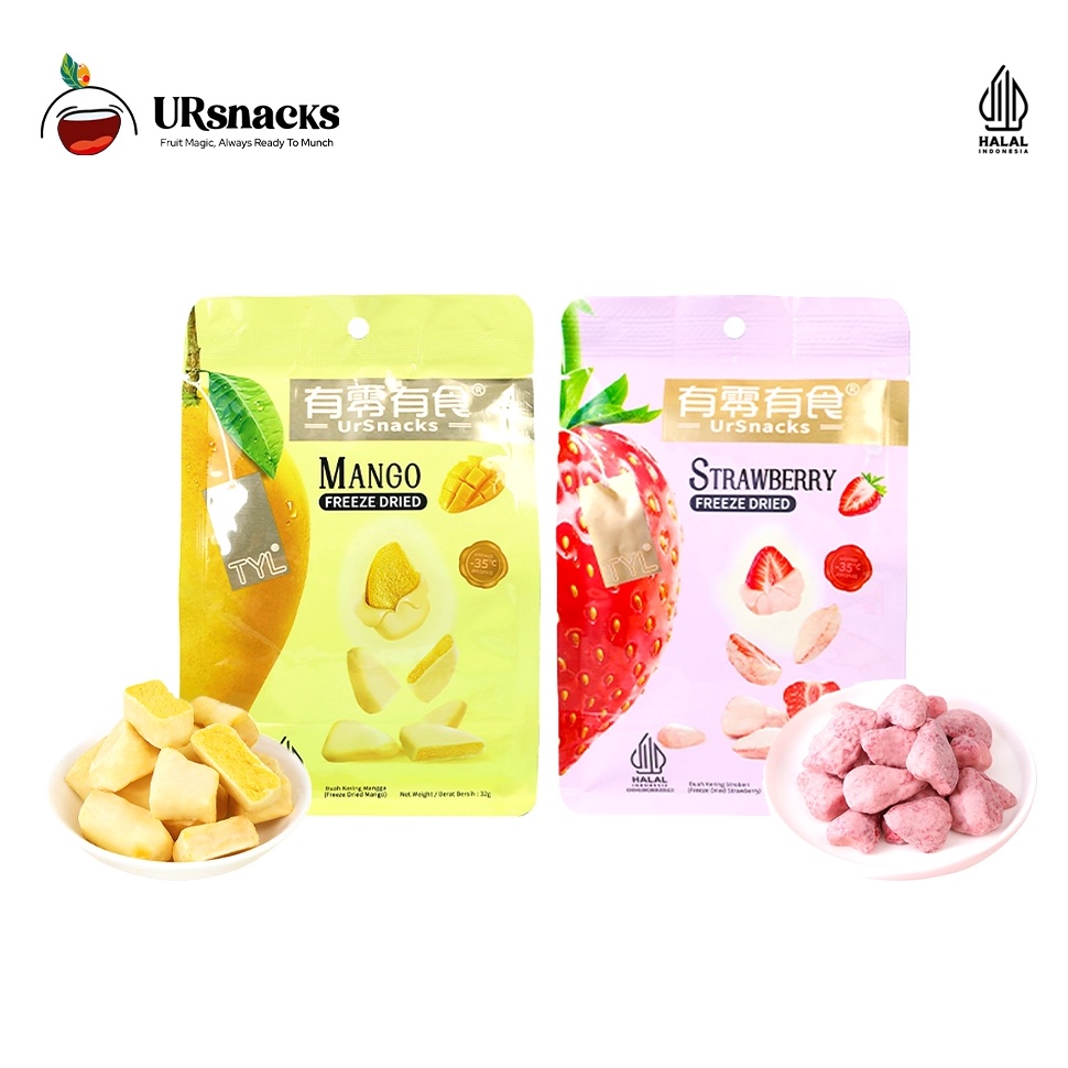 

Promo promo URSNACKS Bundle Of 2 Freeze Dried Keripik Sehat Strawberry Mango