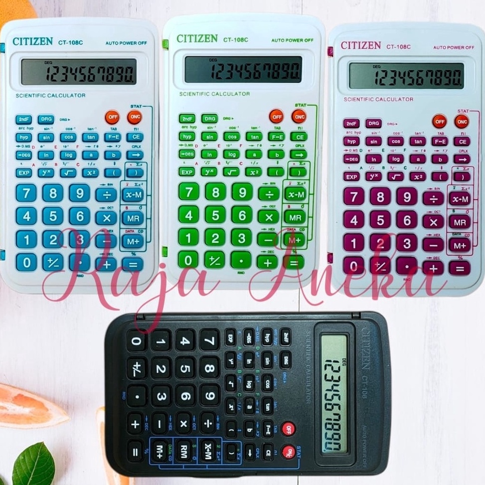 

ART Y63L CALCULATOR ILMIAH KARCE CITIZEN CT 18 KC18 CT18 SCIENTIFIC MURAH 18 WARNA