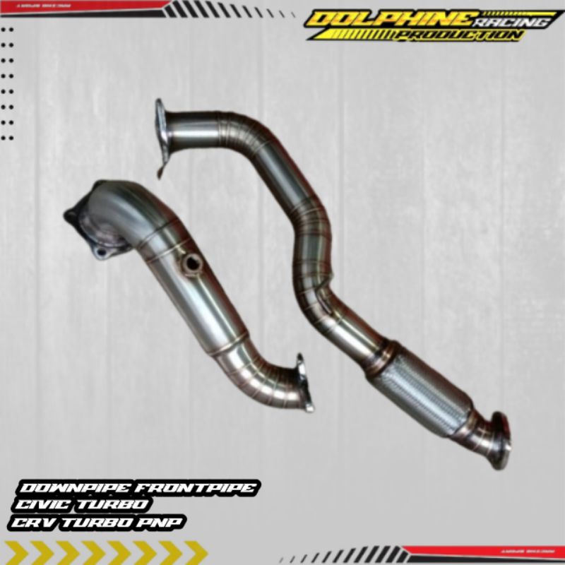 Knalpot downpipe frontpipe honda civic turbo CRV turbo pnp