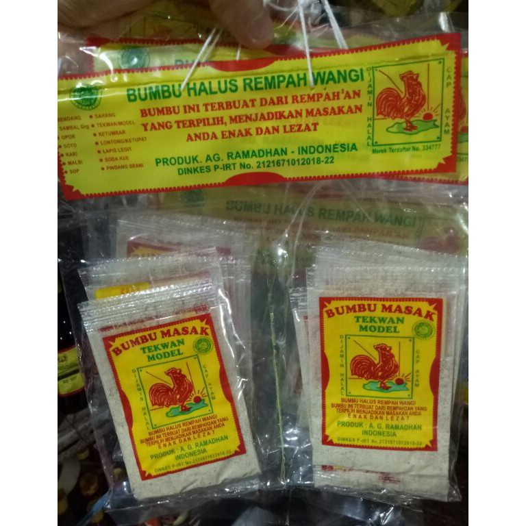 

Extra deals Bumbu Masak Tekwan Model cap Ayam 1pak 1pcs