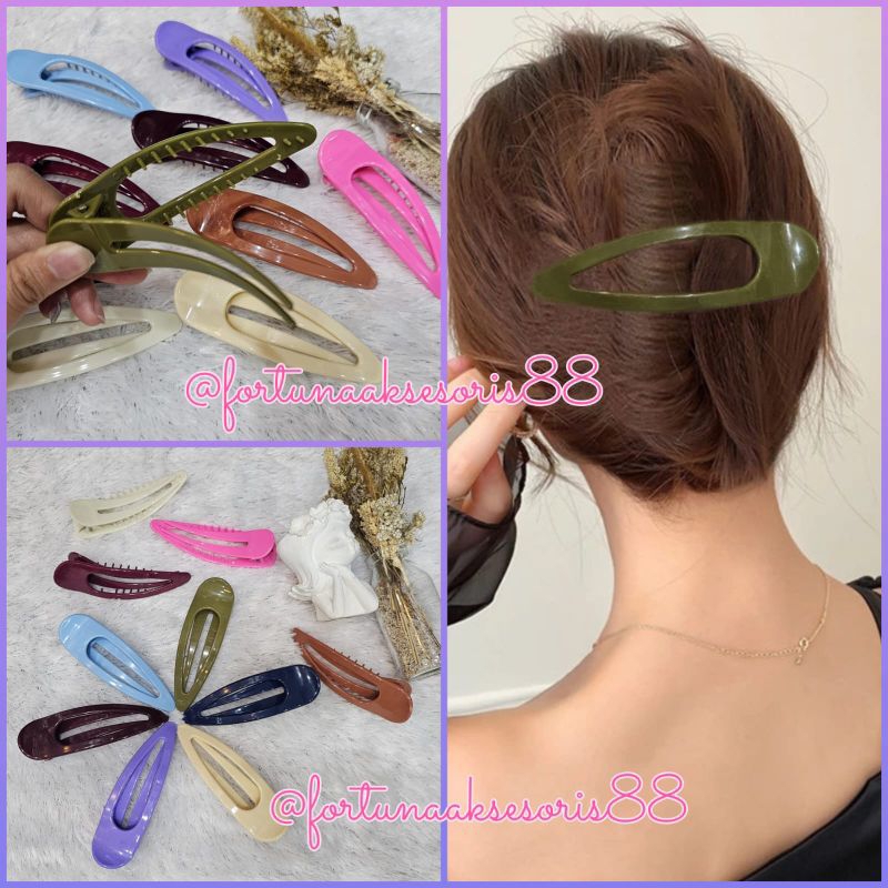 JEPIT RAMBUT BUAYA VINTAGE / JEPIT RAMBUT BEBEK BESAR / JEDAI BUAYA OVAL / DUCKBILL HAIR CLAW / JPM8