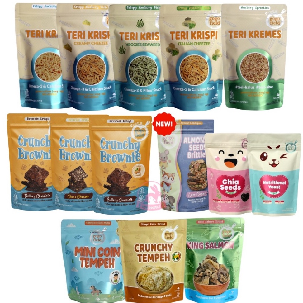 

Paling dicari 12 GOGOFIELD TERI KRISPI 3G TERI KREMES 1GCRUNCHY BROWNIE 5GCHIA SEEDS 8GCRUNCHY TEMPEHKING SALMON NUTRITIONAL YEAST 5G KEJU VEGAN SNACK SEHAT NON MSG