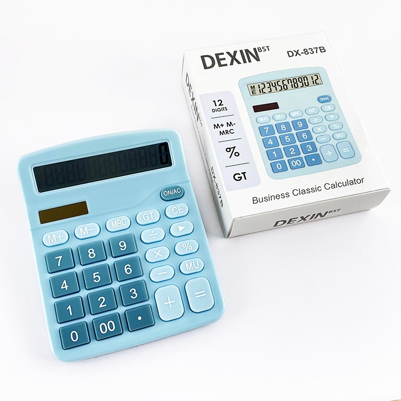 

ART X63T DEXIN CALCULATOR 12 DIGIT KALKULATOR DAGANG WARNA LUCU SOLAR ENERGY
