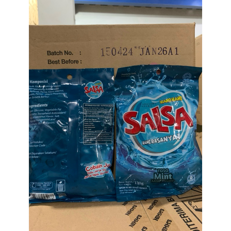 

Nano Nano Salsa Rasa Mint Kemasan Sak isi 56 butir.