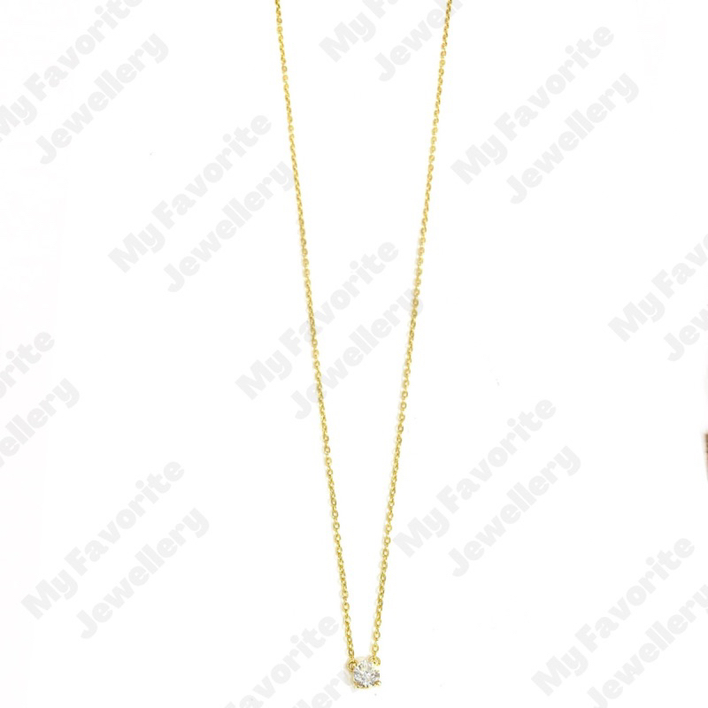 Kalung Solitaire Emas Asli Kadar 875