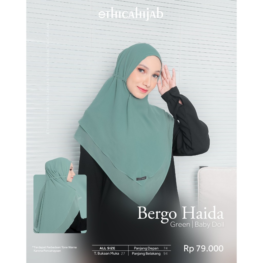 EthicaHijab | Bergo Haida Bergo Daily Wanita
