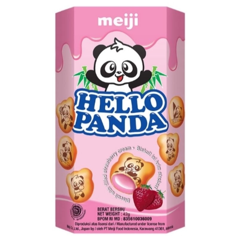 

Expire Date 31 Desember 2025 Hello Panda Biskuit Strawberry Cream 42g Meiji Hello Panda