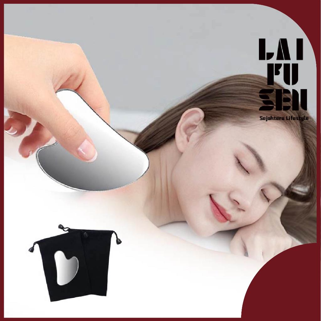 Gua Sha 304 Plat Stainless Steel / Terapi Pijat Gua Sha Menghilangkan Kelelahan Leher