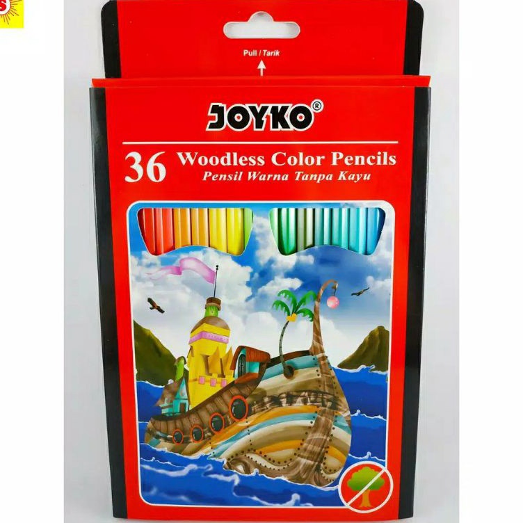 

ART Y1R JOYKO 36 woodles color pencils pensil warna tanpa kayu 12 warna CP122