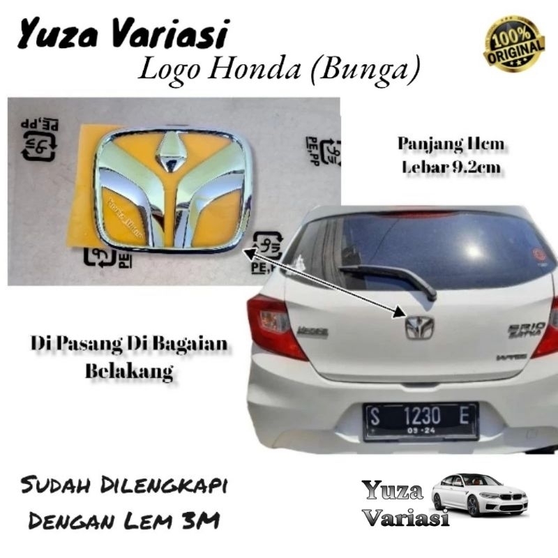 Logo Emblem Honda Brio Bagasi Belakang / Emblem Logo Bunga Honda Brio Belakang Bagasi Original