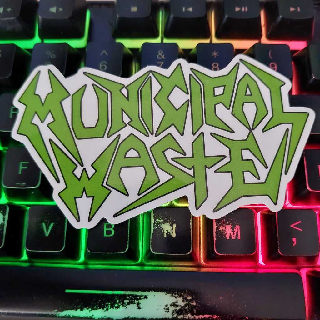 

STIKER BAND METAL - MUNICIPAL WASTE - VINYL ANTI AIR Stiker Helm / Laptop / aksesories