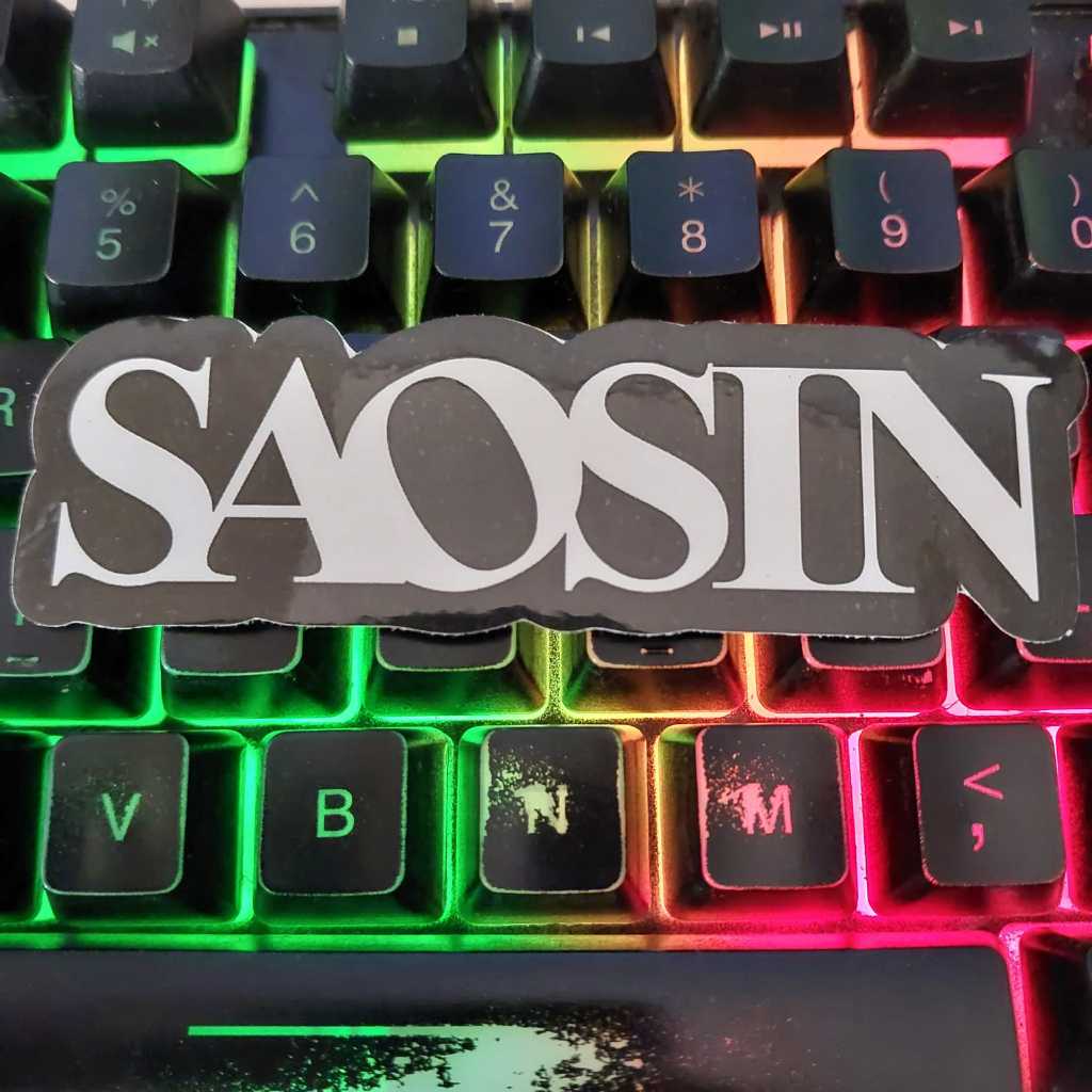

SAOSIN LOGO - STICKER CUTTING / METAL / BAND INDIE / POP PUNK STIKER SATUAN / HELM / LAPTOP / HP