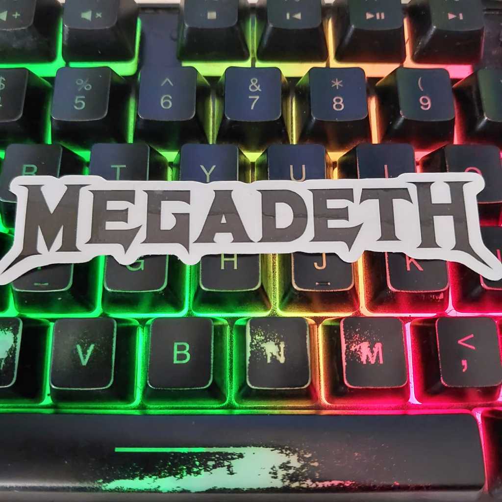 

MEGADETH LOGO - STICKER CUTTING / METAL / BAND INDIE / POP PUNK STIKER SATUAN / HELM / LAPTOP / HP