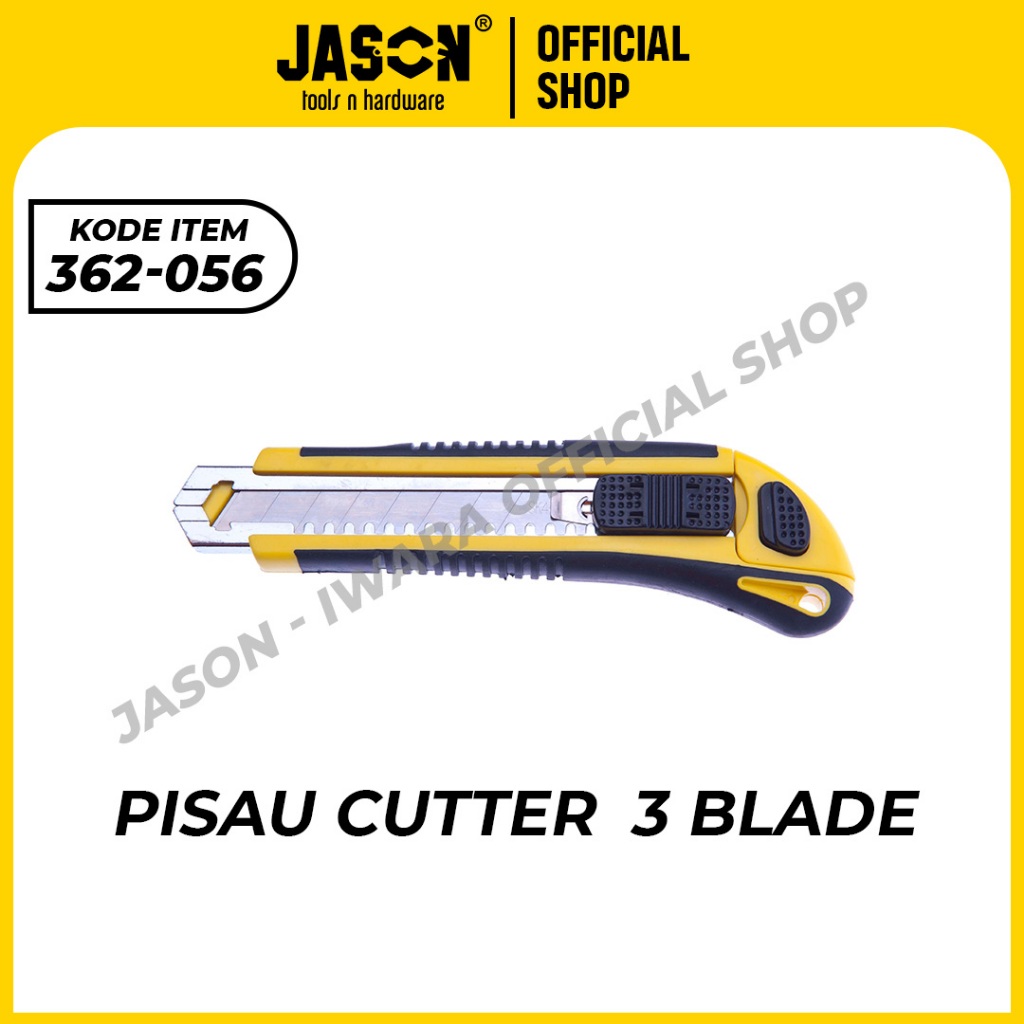 

JASON PISAU CUTTER 3 BLADE 18 MM / CUTTER / PISAU KATER| 362-056