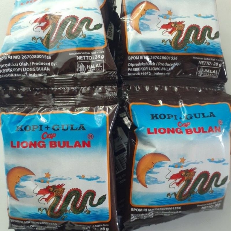 

Kopi Liong Bulan Plus Gula 25gr × 10