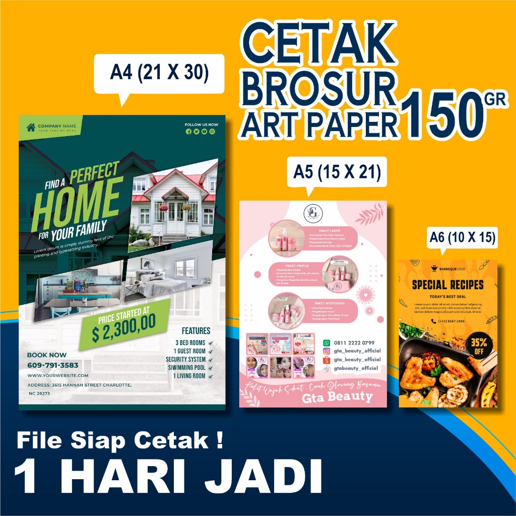 

Cetak Brosur Artpaper || 1Hari Jadi || Termurah